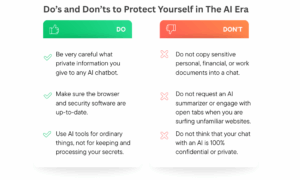 Do’s and Don’ts to Protect Yourself in The AI Era
